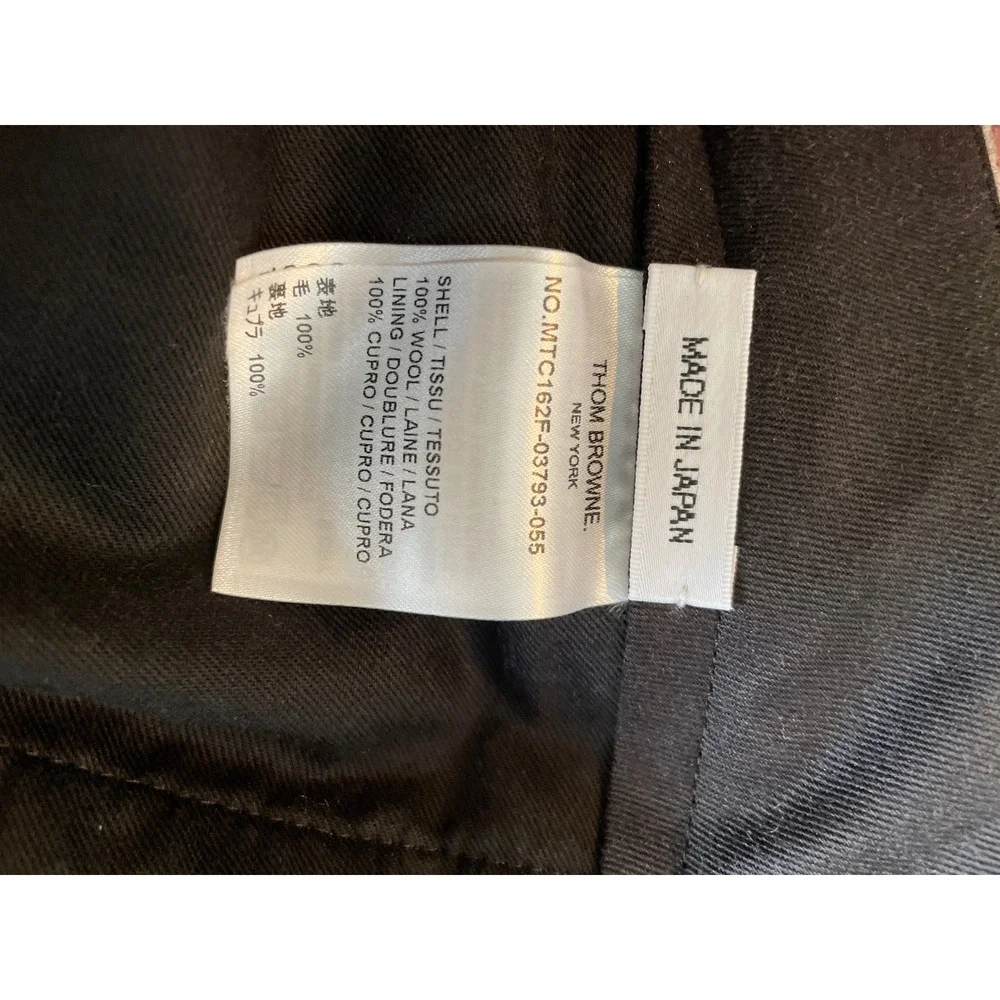 Thom Browne Tapered two tone Gray Wool Tweed Pants Size 3